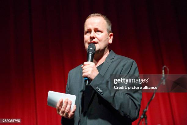 June 2018, Berlin, Germany: Cultural senator of Berlin, Klaus Lederer speaks during the opening ceremony of the "Fête de la Musique". The music...