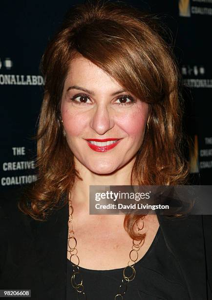 Actress Nia Vardalos attends the National Lab Day Kick-Off Dinner at the Luxe Hotel on April 1, 2010 in Los Angeles, California.