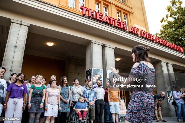 June 2018, Berlin, Germany: The "OK CHOIR" performs during the opening ceremony of the "Fête de la Musique". The music festival on the 21st of June...