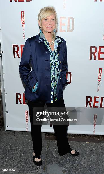 Actress Christine Ebersole attends the Broadway opening of "RED" at the John Golden Theatre on April 1, 2010 in New York City.