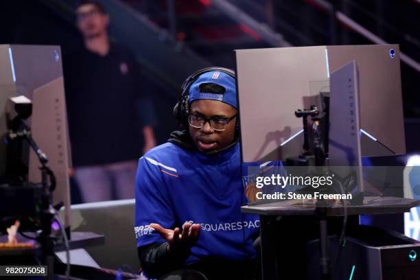 Of Knicks Gaming plays against Heat Check Gaming on June 23, 2018 at the NBA 2K League Studio Powered by Intel in Long Island City, New York. NOTE TO...