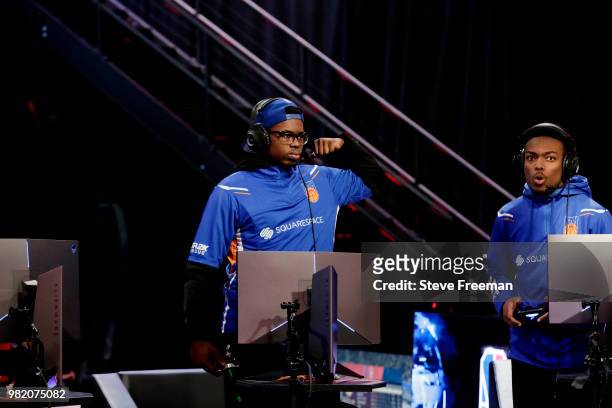 Of Knicks Gaming plays against Heat Check Gaming on June 23, 2018 at the NBA 2K League Studio Powered by Intel in Long Island City, New York. NOTE TO...