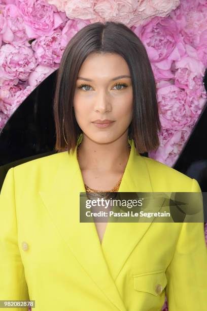 Bella Hadid attends the Dior Homme Menswear Spring/Summer 2019 show as part of Paris Fashion Week on June 23, 2018 in Paris, France.