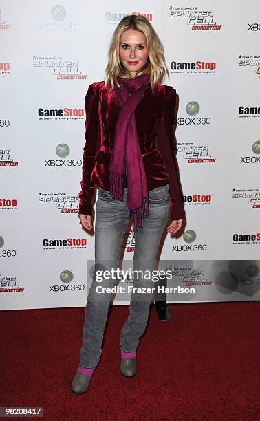 Actress Vanessa Branch arrives at "Tom Clancy's Splinter Cell Conviction" Launch event at Les Deux on April 1, 2010 in Los Angeles, California.