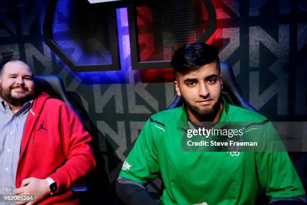 Mel East of Celtics Crossover Gaming looks on against Grizz Gaming on June 23, 2018 at the NBA 2K League Studio Powered by Intel in Long Island City,...