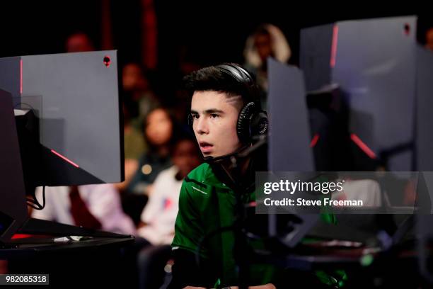 ProFusion of Celtics Crossover Gaming plays against Grizz Gaming on June 23, 2018 at the NBA 2K League Studio Powered by Intel in Long Island City,...