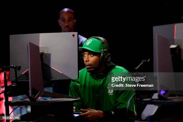 PalmOilPlease of Celtics Crossover Gaming plays against Grizz Gaming on June 23, 2018 at the NBA 2K League Studio Powered by Intel in Long Island...