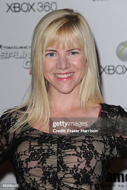 Actress Jennifer Elise Cox arrives at "Tom Clancy's Splinter Cell Conviction" Launch event at Les Deux on April 1, 2010 in Los Angeles, California.