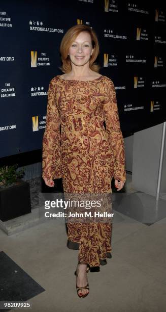Actress Frances Fisher attends the National Lab Day Kick-Off Dinner hosted by the Creative Coalition and National Lab Day promoting student...