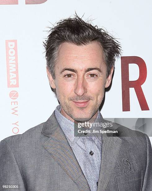 Actor Alan Cumming attends the opening night of "RED" on Broadway at the Golden Theatre on April 1, 2010 in New York City.