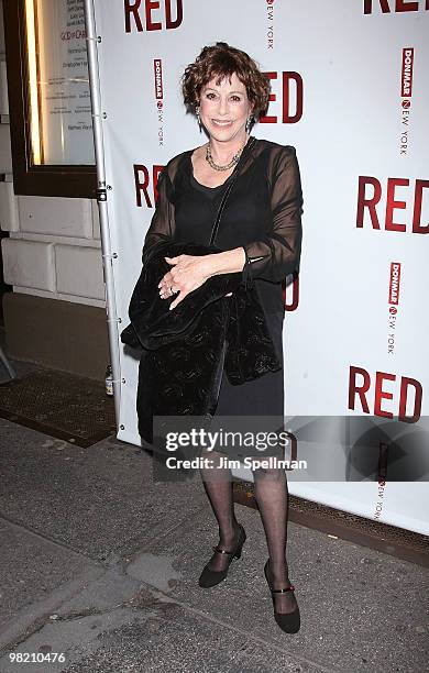 Louise Sorel attends the opening night of "RED" on Broadway at the Golden Theatre on April 1, 2010 in New York City.