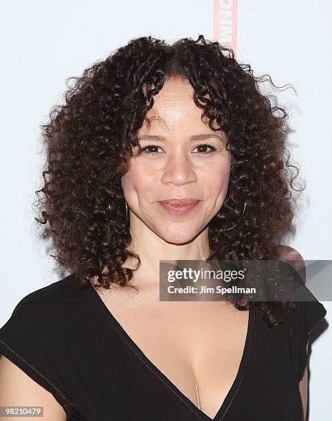 Actress Rosie Perez attends the opening night of "RED" on Broadway at the Golden Theatre on April 1, 2010 in New York City.