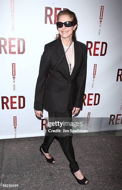 Actress Debra Winger attends the opening night of "RED" on Broadway at the Golden Theatre on April 1, 2010 in New York City.