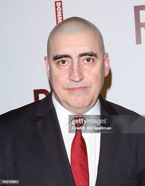 Actor Alfred Molina attends the opening night party for "RED" on Broadway at Gotham Hall on April 1, 2010 in New York City.