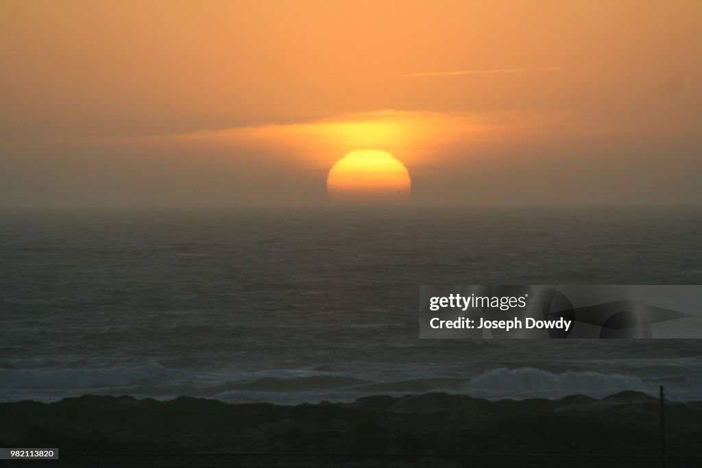 Venus Transit at Sunset