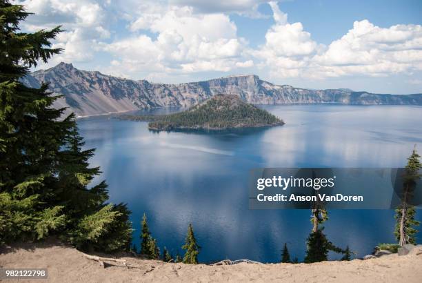 crater lake - toren stock pictures, royalty-free photos & images