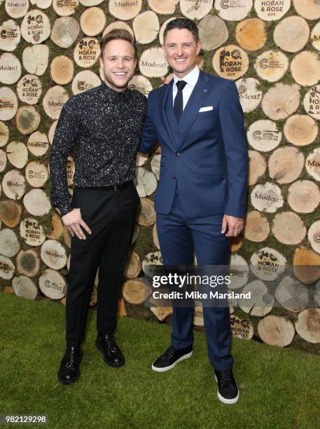 Justin Rose and Olly Murs attend the Horan And Rose Charity Event held at The Grove on June 23, 2018 in Watford, England.