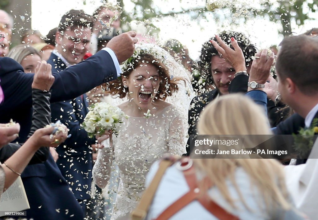 Kit Harington and Rose Leslie wedding