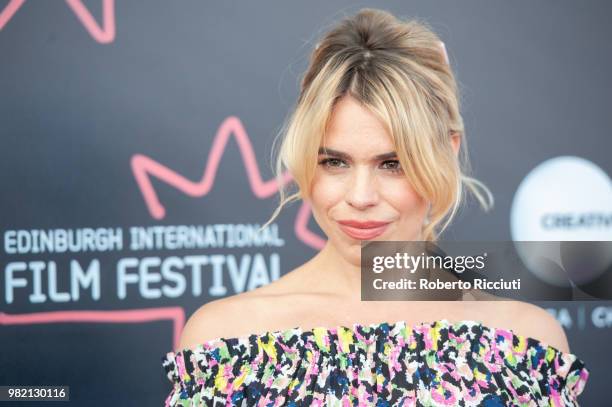 English actress Billie Piper attends a photocall for the World Premiere of 'Two for joy' during the 72nd Edinburgh International Film Festival at...