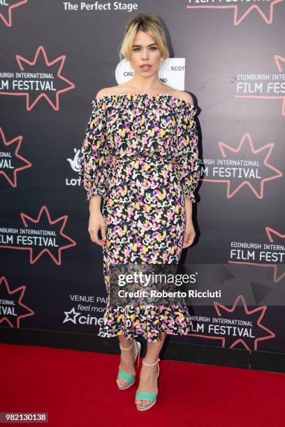 English actress Billie Piper attends a photocall for the World Premiere of 'Two for joy' during the 72nd Edinburgh International Film Festival at...