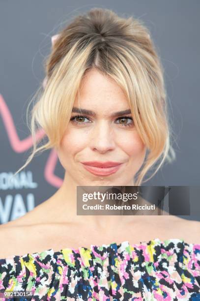 English actress Billie Piper attends a photocall for the World Premiere of 'Two for joy' during the 72nd Edinburgh International Film Festival at...