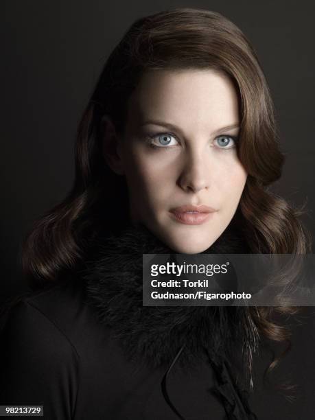 Actress Liv Tyler poses at a portrait session for Madame Figaro Magazine in 2006. Manicure by Olya Titova. Hat by Paule Ka. PUBLISHED IMAGE. CREDIT...