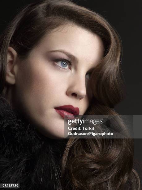 Actress Liv Tyler poses at a portrait session for Madame Figaro Magazine in 2006. Manicure by Olya Titova. Hat by Paule Ka. PUBLISHED IMAGE. CREDIT...