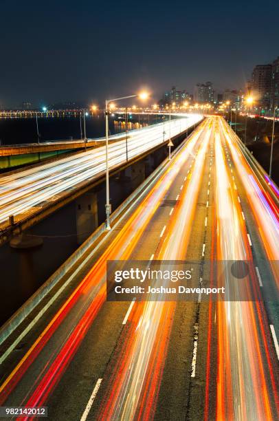 seoul traffic - joshua rush stock pictures, royalty-free photos & images