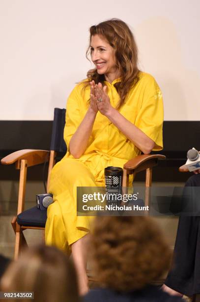 Alysia Reiner speaks onstage during Women Behind the Words at the 2018 Nantucket Film Festival - Day 4 on June 23, 2018 in Nantucket, Massachusetts.