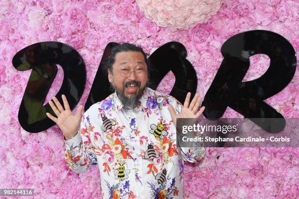 Takashi Murakami attends the Dior Homme Menswear Spring/Summer 2019 show as part of Paris Fashion Week Week on June 23, 2018 in Paris, France.