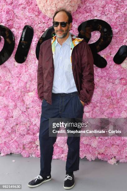 Luca Guadagnino attends the Dior Homme Menswear Spring/Summer 2019 show as part of Paris Fashion Week Week on June 23, 2018 in Paris, France.