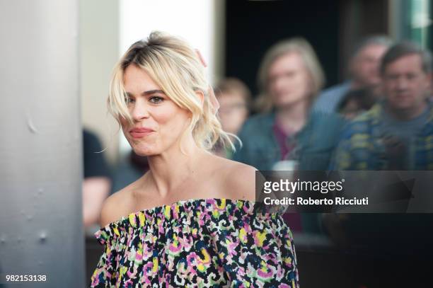 English actress Billie Piper attends a photocall for the World Premiere of 'Two for joy' during the 72nd Edinburgh International Film Festival at...