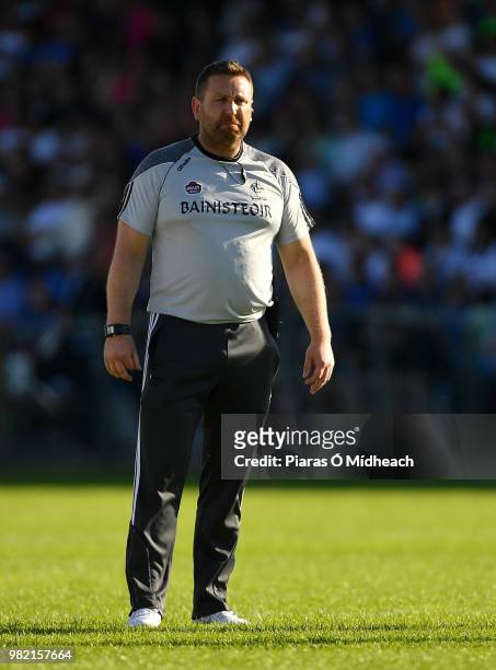 Longford , Ireland - 23 June 2018; Kildare manager Cian O'Neill before the GAA Football All-Ireland Senior Championship Round 2 match between...