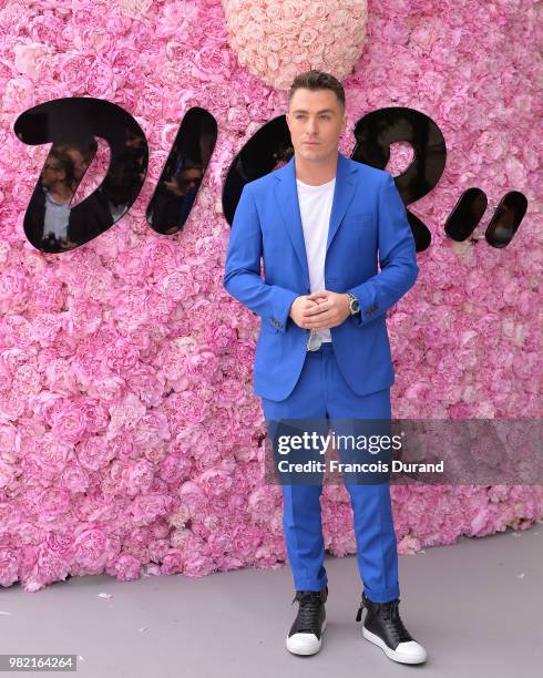 Colton Haynes attends the Dior Homme Menswear Spring/Summer 2019 show as part of Paris Fashion Week on June 23, 2018 in Paris, France.