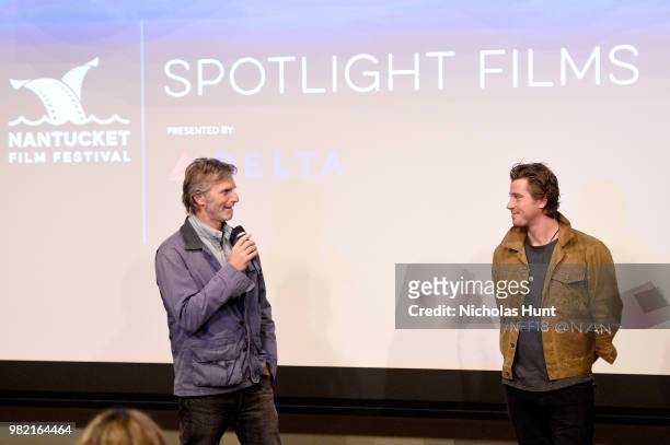 Andrew Heckler and Garrett Hedlund attend the screening of 'Burden' at the 2018 Nantucket Film Festival - Day 4 on June 23, 2018 in Nantucket,...