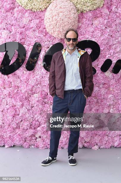 Luca Guadagnino attends the Dior Homme Menswear Spring/Summer 2019 show as part of Paris Fashion Week on June 23, 2018 in Paris, France.