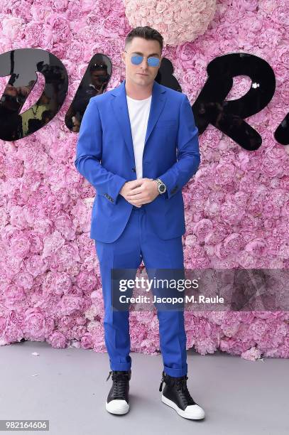 Colton Haynes attends the Dior Homme Menswear Spring/Summer 2019 show as part of Paris Fashion Week on June 23, 2018 in Paris, France.