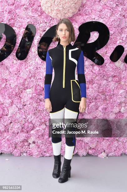 Iris Law attends the Dior Homme Menswear Spring/Summer 2019 show as part of Paris Fashion Week on June 23, 2018 in Paris, France.