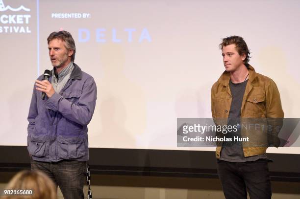 Andrew Heckler and Garrett Hedlund attend the screening of 'Burden' at the 2018 Nantucket Film Festival - Day 4 on June 23, 2018 in Nantucket,...