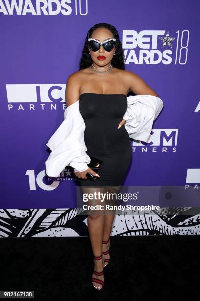 Simone attends The Late Night Brunch during the 2018 BET Experience at OUE Skyspace LA on June 21, 2018 in Los Angeles, California.