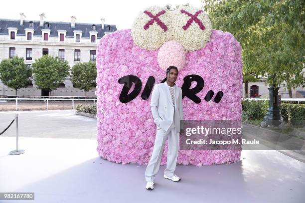 Rocky attends the Dior Homme Menswear Spring/Summer 2019 show as part of Paris Fashion Week on June 23, 2018 in Paris, France.