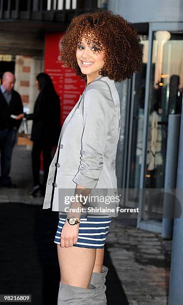 Nathalie Emmanuel attends the launch party of The Closet Liverpool at Circo on April 1, 2010 in Liverpool, England.