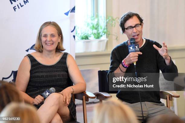 Galt Niederhoffer and Tom Cavanagh attend Morning Coffee at the 2018 Nantucket Film Festival - Day 4 on June 23, 2018 in Nantucket, Massachusetts.