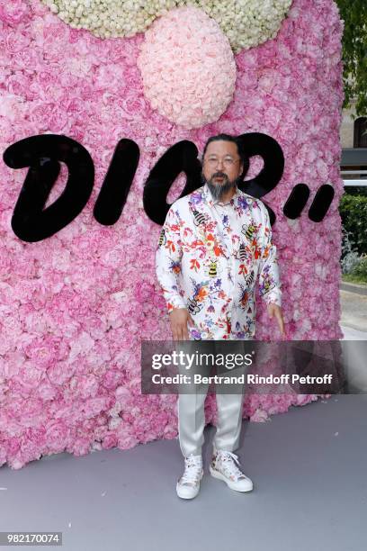 Artist Takashi Murakami attends the Dior Homme Menswear Spring/Summer 2019 show as part of Paris Fashion Week on June 23, 2018 in Paris, France.