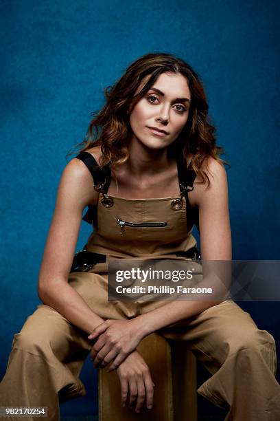 Alyson Stoner poses for a portrait at the Getty Images Portrait Studio at the 9th Annual VidCon US at Anaheim Convention Center on June 22, 2018 in...