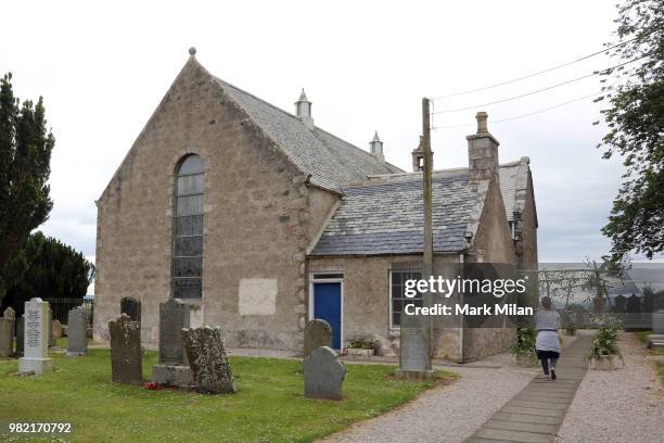 Rayne Church in Kirkton on Rayne venue for the wedding of Kit Harrington and Rose Leslie on June 23, 2018 in Aberdeen, Scotland.