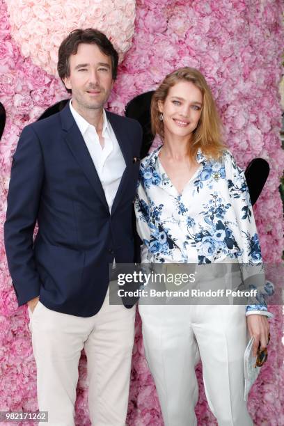 General manager of Berluti Antoine Arnault and Natalia Vodianova attend the Dior Homme Menswear Spring/Summer 2019 show as part of Paris Fashion Week...