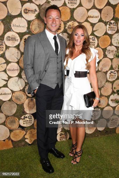 John Terry and Toni Terry attend the Horan And Rose Charity Event held at The Grove on June 23, 2018 in Watford, England.