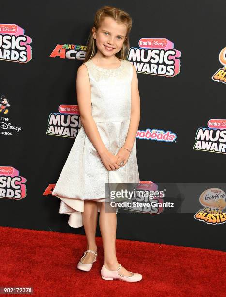 Caitlin Reagan arrives at the 2018 Radio Disney Music Awards at Loews Hollywood Hotel on June 22, 2018 in Hollywood, California.