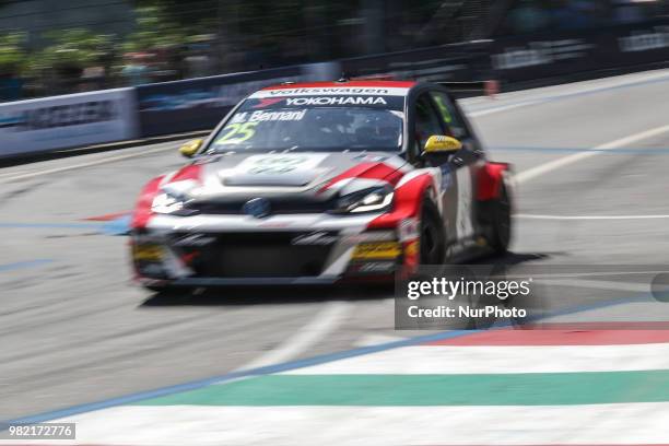 Mehdi Bennani from Morrocco in Volkswagen Golf GTI TCR of Sebastien Loeb Racing in action during the Race 1 of FIA WTCR 2018 World Touring Car Cup...